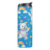 Zarah the Dancing Polar Bear Thermal Tumblers Thermosbeker (Gedraaid links)