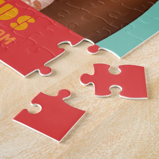 Zara's Wash Day - Fulani Braids Puzzle 11x14 30pc Legpuzzel (Zijkant)