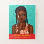 Zara's Wash Day - Fulani Braids Puzzle 11x14 30pc Legpuzzel (Verticaal)
