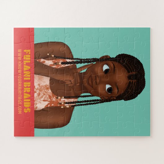 Zara's Wash Day-Fulani Braids Puzzle 16x20 56pc Legpuzzel (Horizontaal)