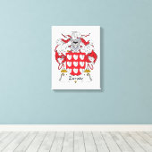 Zarate Family Crest Canvas Afdruk (Insitu (Houten vloer))