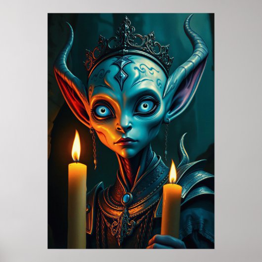 Zarathos de Vlam-Ritualist - Donkere Fantasy Poster (Voorkant)