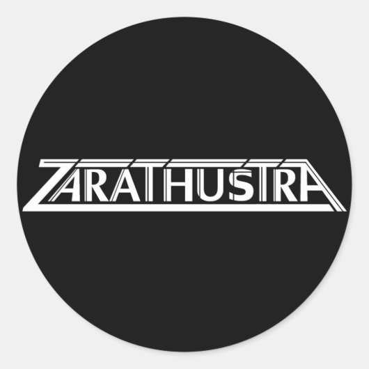 Zarathustra Grote Logo Sticker (Voorkant)