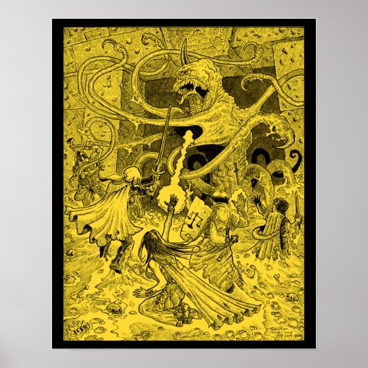 Zargon 16 x 20-inch sepia poster (Voorkant)