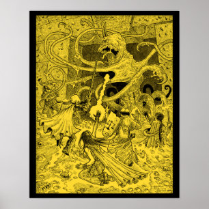 Zargon 16 x 20-inch sepia-poster poster