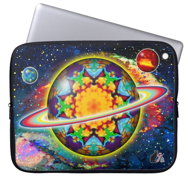 Zargon Orbz Kaleid Laptop Sleeve (Voorkant)
