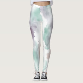 zarte Aquarellfarben Leggings