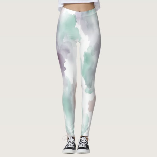 zarte Aquarellfarben Leggings (Voorkant)