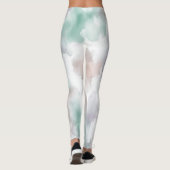 zarte Aquarellfarben Leggings (Achterkant)