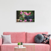 Zarte rosa Tulpen Canvas Afdruk (Insitu (Woonkamer))