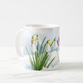 Zarte Schneeglöckchen & Krokusse Tasse Koffiemok (Voorkant links)