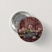 Zarte Tulpen Ronde Button 3,2 Cm (Voorkant /achterkant)
