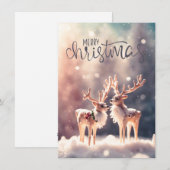  "Zarte Winterfreunde" – Exklusives Design Feestdagenkaart (Voorkant / Achterkant)