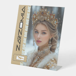 ZARZOMIA RECLAMEBORD MET VOETSTUK