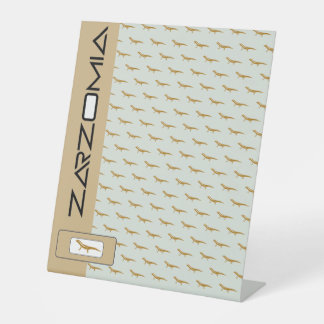 ZARZOMIA RECLAMEBORD MET VOETSTUK