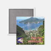 zAS005 PAGO PAGO, American Samoa, Oceania, Fridge Magneet (Voorkant / Achterkant)