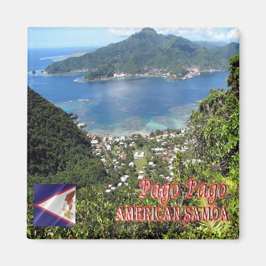 zAS005 PAGO PAGO, American Samoa, Oceania, Fridge Magneet (Voorkant)