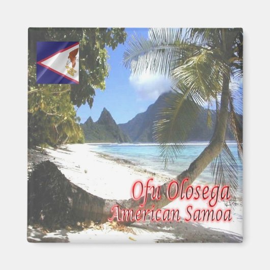 zAS006 OFU OLOSEGA, American Samoa, Fridge Magneet (Voorkant)