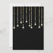 Zassy Black Silver Gold Lichten van zaterdag Kaart (Achterkant)