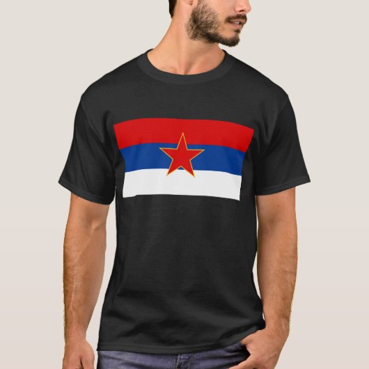 Zastava Crne Gore, vlag van Montenegro T-shirt (Voorkant)