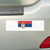 Zastava Srbije, Servische vlag Bumpersticker (Op auto)
