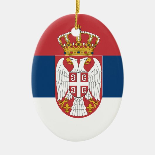 Zastava Srbije, Servische vlag Keramisch Ornament (Voorkant)