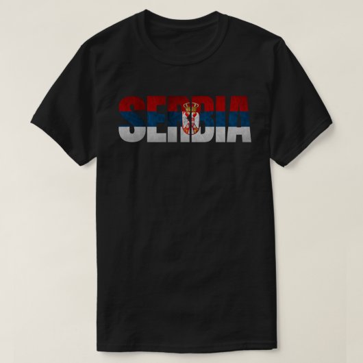 Zastava Srbije / Servische vlag T-shirt (Design voorkant)