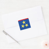 Zastava Vojvodine, Vojvodina-vlag Vierkante Sticker (Envelop)