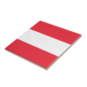 zAT001 OOSTENRIJKSE VLAG, Oostenrijk, Tegeltje