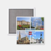 zAT003 VIENNA Schloss Schonbrunn Prater Funfair - Magneet (Voorkant / Achterkant)