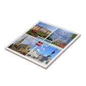 zAT003 WENEN Schloss Schonbrunn Prater Funfair, Tegeltje (Zijkant)