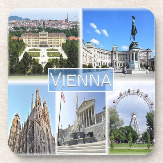 zAT005 VIENNA, Oostenrijk, Europa, Bier Onderzetter (Voorkant)