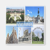 zAT005 VIENNA, Oostenrijk, Europa, Fridge Magneet (Voorkant)