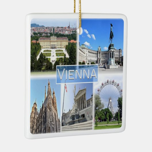 zAT005 VIENNA, Oostenrijk, Europa, keramisch Ornam Keramisch Ornament (Rechts)