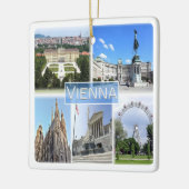 zAT005 VIENNA, Oostenrijk, Europa, keramisch Ornam Keramisch Ornament (Links)