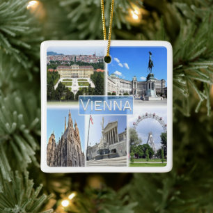 zAT005 VIENNA, Oostenrijk, Europa, keramische sier Keramisch Ornament
