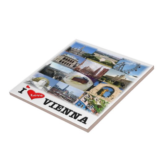 zAT006 WENEN I Love, Tegeltje (Zijkant)