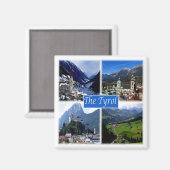 zAT007 DE OOSTENRIJKSE TYROL, Oostenrijk, Fridge Magneet (Voorkant / Achterkant)