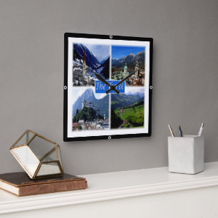 zAT007 DE OOSTENRIJKSE TYROL, Oostenrijk, Vierkante Klok