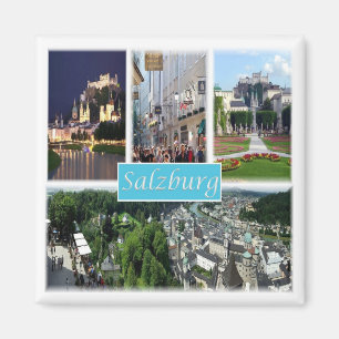 zAT008 SALZBURG Oostenrijk - Fridge Magneet