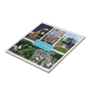 zAT008 SALZBURG Oostenrijk, Tegeltje