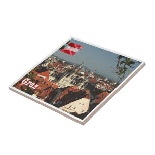 zAT015 GRAZ Oostenrijk, Tegeltje