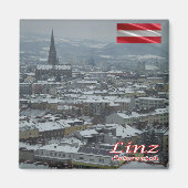 zAT016 LINZ Oostenrijk, Koelkast Magneet (Voorkant)