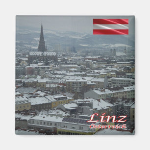zAT016 LINZ Oostenrijk, Koelkast Magneet