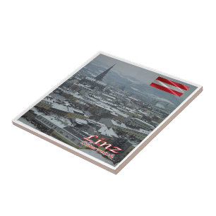 zAT016 LINZ Oostenrijk, Tegeltje