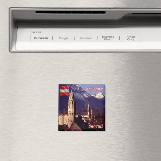 zAT019 HAL IN TIROL Oostenrijk, Koelkast Magneet (Insitu (Vaatwasser))