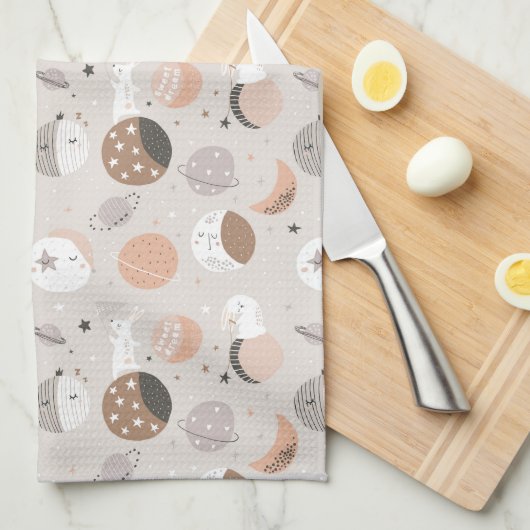 Zat droombundels in het ruimtetype theedoek (Quarter Fold)