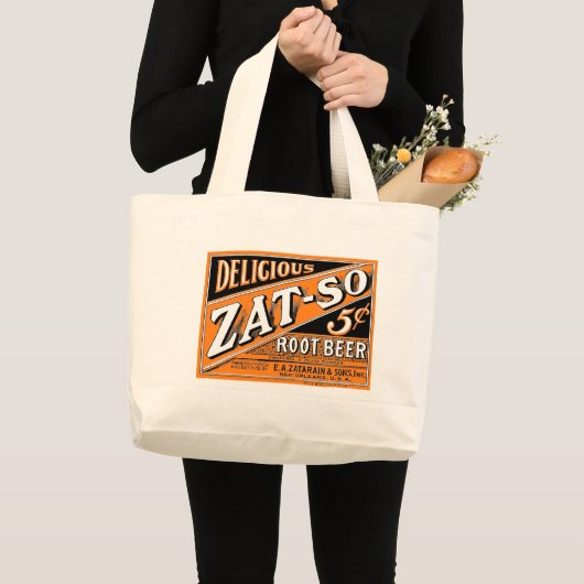 Zat-So 5-melkrootbier Grote Tote Bag (Voorkant (product))