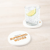 Zat Van Superheldenfilms Zandsteen Onderzetter (Zijkant)