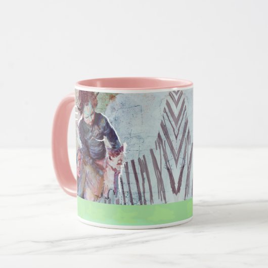 Zaterdag Blues Mok (Voorkant links)